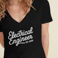 Electrical Engineer Graduation 2025 Engineering Graduate Women's Jersey Short Sleeve Deep V-Neck Tshirt