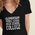 Elementary Graduation Elementary Middle School Graduation Women's Jersey Short Sleeve Deep V-Neck Tshirt