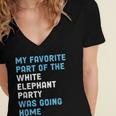 Elephant Party For Introvert Going Women's Jersey Short Sleeve Deep V-Neck Tshirt