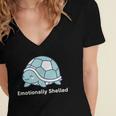 Emotionally Shelled Turtle Introvert Turtle Tee Women's Jersey Short Sleeve Deep V-Neck Tshirt Emotionally Shelled Turtle Introvert Turtle Tee Women's Jersey Short Sleeve Deep V-Neck Tshirt
