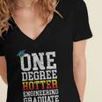 Engineering Graduation Tshirt One Degree Hotter Women's Jersey Short Sleeve Deep V-Neck Tshirt