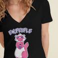 Ew People Introvert Ferrets Saying Mask Ferret Women's Jersey Short Sleeve Deep V-Neck Tshirt Ew People Introvert Ferrets Saying Mask Ferret Women's Jersey Short Sleeve Deep V-Neck Tshirt