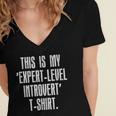 This Is My 'Expert-Level Introvert' Anti Social Sarcastic Women's Jersey Short Sleeve Deep V-Neck Tshirt This Is My 'Expert-Level Introvert' Anti Social Sarcastic Women's Jersey Short Sleeve Deep V-Neck Tshirt