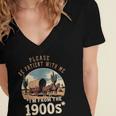 Father’s Day Please Be Patient With Me I'm From The 1900s Women's Jersey Short Sleeve Deep V-Neck Tshirt