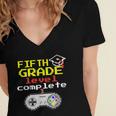 Fifth Grade Graduation Video Game Shirt Women's Jersey Short Sleeve Deep V-Neck Tshirt