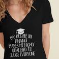 Finance Major Graduation Women's Jersey Short Sleeve Deep V-Neck Tshirt