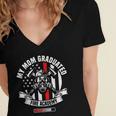 Fire Academy Graduate Firefighter Graduation Women's Jersey Short Sleeve Deep V-Neck Tshirt