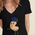 Flossing Cashew OIT For Tree Nut OIT Graduation Women's Jersey Short Sleeve Deep V-Neck Tshirt