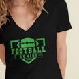 Football Senior Night Football Senior 2025 Graduation 24 Women's Jersey Short Sleeve Deep V-Neck Tshirt