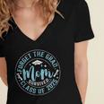 Forget The Grad Mom Survived Class Of 2025 Graduation Women's Jersey Short Sleeve Deep V-Neck Tshirt