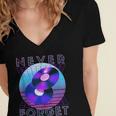 Never Forget Retro 80s 90s Nostalgia Women's Jersey Short Sleeve Deep V-Neck Tshirt
