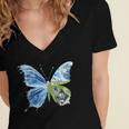 Frutiger Aero Aesthetic Butterfly Computer Fishes Scenery Women's Jersey Short Sleeve Deep V-Neck Tshirt Frutiger Aero Aesthetic Butterfly Computer Fishes Scenery Women's Jersey Short Sleeve Deep V-Neck Tshirt