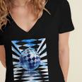 Frutiger Aero Aesthetic Tech Checkered Room Orb Sky Women's Jersey Short Sleeve Deep V-Neck Tshirt Frutiger Aero Aesthetic Tech Checkered Room Orb Sky Women's Jersey Short Sleeve Deep V-Neck Tshirt