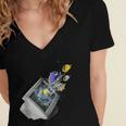 Frutiger Aero Aesthetic Tech Computer Aquarium Fishes Women's Jersey Short Sleeve Deep V-Neck Tshirt Frutiger Aero Aesthetic Tech Computer Aquarium Fishes Women's Jersey Short Sleeve Deep V-Neck Tshirt