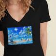 Frutiger Aero Beach Y2k Aesthetic Palm Tree Sand Ocean Men Women Girls Kids Women's Jersey Short Sleeve Deep V-Neck Tshirt Frutiger Aero Beach Y2k Aesthetic Palm Tree Sand Ocean Men Women Girls Kids Women's Jersey Short Sleeve Deep V-Neck Tshirt