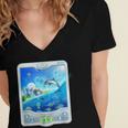 Frutiger Aero Skeuomorphism User Interface Nostalgia Women's Jersey Short Sleeve Deep V-Neck Tshirt
