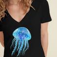 Frutiger Aero Y2K Jellyfish Women's Jersey Short Sleeve Deep V-Neck Tshirt