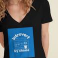 Fun For Introverts Women's Jersey Short Sleeve Deep V-Neck Tshirt Fun For Introverts Women's Jersey Short Sleeve Deep V-Neck Tshirt