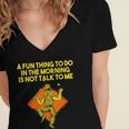 Fun Thing To Do In Morning Is Not Talk To Me Introvert Women's Jersey Short Sleeve Deep V-Neck Tshirt Fun Thing To Do In Morning Is Not Talk To Me Introvert Women's Jersey Short Sleeve Deep V-Neck Tshirt