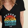 Future Audiologist Cool Audiology Student Graduation Women's Jersey Short Sleeve Deep V-Neck Tshirt
