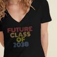 Future Class Of 2038 Graduation Women's Jersey Short Sleeve Deep V-Neck Tshirt