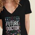 Future Doctor Graduation School Kids Toddler Women Men Women's Jersey Short Sleeve Deep V-Neck Tshirt