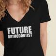 Future Orthodontist Student Graduation Graduate Women's Jersey Short Sleeve Deep V-Neck Tshirt