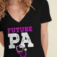 Future PA Physician Assistant Graduation Women's Jersey Short Sleeve Deep V-Neck Tshirt