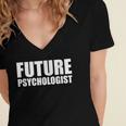 Future Psychologist Graduate Graduation Psychology Student Women's Jersey Short Sleeve Deep V-Neck Tshirt