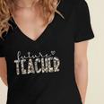 Future Teacher Graduation Student Teacher To Be Women's Jersey Short Sleeve Deep V-Neck Tshirt