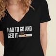 GED Graduation For Him Her Women Men GED Graduate Women's Jersey Short Sleeve Deep V-Neck Tshirt