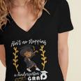 Girl Magic Graduate Kindergarten Graduation 2023 Women's Jersey Short Sleeve Deep V-Neck Tshirt
