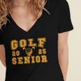 Golf Senior Night Golf Senior 2025 Graduation 14 Women's Jersey Short Sleeve Deep V-Neck Tshirt