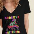 Goodbye Preschool Graduates Pre School Graduation Graduate Women's Jersey Short Sleeve Deep V-Neck Tshirt