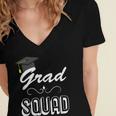 Grad Squad Cute Graduation Women's Jersey Short Sleeve Deep V-Neck Tshirt