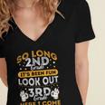Grade So Long Second Grade It's Been Fun Graduation 2019 Women's Jersey Short Sleeve Deep V-Neck Tshirt