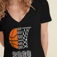 Graduate Senior Class 2020 Graduation Basketball Player Women's Jersey Short Sleeve Deep V-Neck Tshirt