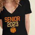 Graduate Senior Class 2023 Basketball Player Graduation Grad Women's Jersey Short Sleeve Deep V-Neck Tshirt