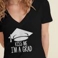 Graduate T-Shirt Grad Tshirt Graduation Tee Women's Jersey Short Sleeve Deep V-Neck Tshirt