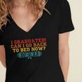 I Graduated Can I Go Back To Bed Now Graduation 2023 Women's Jersey Short Sleeve Deep V-Neck Tshirt