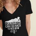 I Graduated Can I Go Back To Bed Now Graduation Men Women's Jersey Short Sleeve Deep V-Neck Tshirt