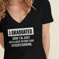I Graduated I'm Just College High School Graduation 2026 Women's Jersey Short Sleeve Deep V-Neck Tshirt