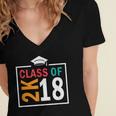 Graduation 2018 Class Of 2018 2K18 Tshirt Women's Jersey Short Sleeve Deep V-Neck Tshirt
