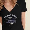 Graduation 2018 Tshirt Proud Mom Of Graduate We Survived Women's Jersey Short Sleeve Deep V-Neck Tshirt