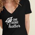 Graduation For Her Him 2019 One Degree Hotter Women's Jersey Short Sleeve Deep V-Neck Tshirt