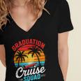 Graduation Cruise Squad 2025 Cruising Graduation Trip Women's Jersey Short Sleeve Deep V-Neck Tshirt