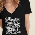 Graduation Cruise Trip 2026 Vacation Graduate Cruising Women's Jersey Short Sleeve Deep V-Neck Tshirt