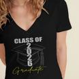 Graduation Decorations 2026 Class Of 2026 Graduate Women's Jersey Short Sleeve Deep V-Neck Tshirt
