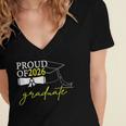 Graduation Decorations 2026 Proud Of 2026 Graduate Occaion Women's Jersey Short Sleeve Deep V-Neck Tshirt