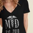 Graduation For Doctors t Shirt Tee Shirt Medical Doctors MD Women's Jersey Short Sleeve Deep V-Neck Tshirt